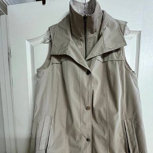 Coldwater Creek hooded vest with removable lining